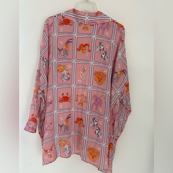 Corey Lynn Calter Pink and Orange Blouse - Picture 7 of 8